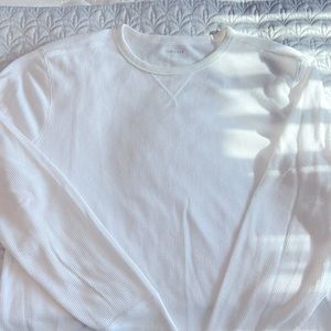 White Old Navy Thermal Long Sleeve